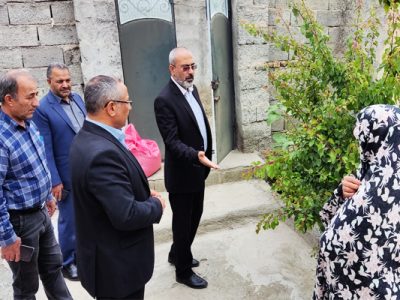ديدار مديركل كميته امداد استان اردبيل با مددجويان شهرستان نمين